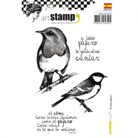 Cling stamp A6 a toto pajaro