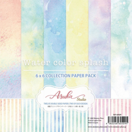 Watercolor Splash Paper Pack 6"X6"