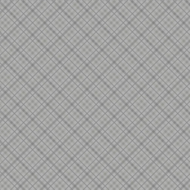 Patterned single-sided grey plaid