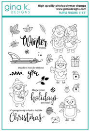 Playful Penguins Stamps