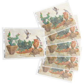 Sonora Cactus Garden Rice Paper A4