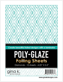 Diamonds Poly-Glaze Foiling Sheets