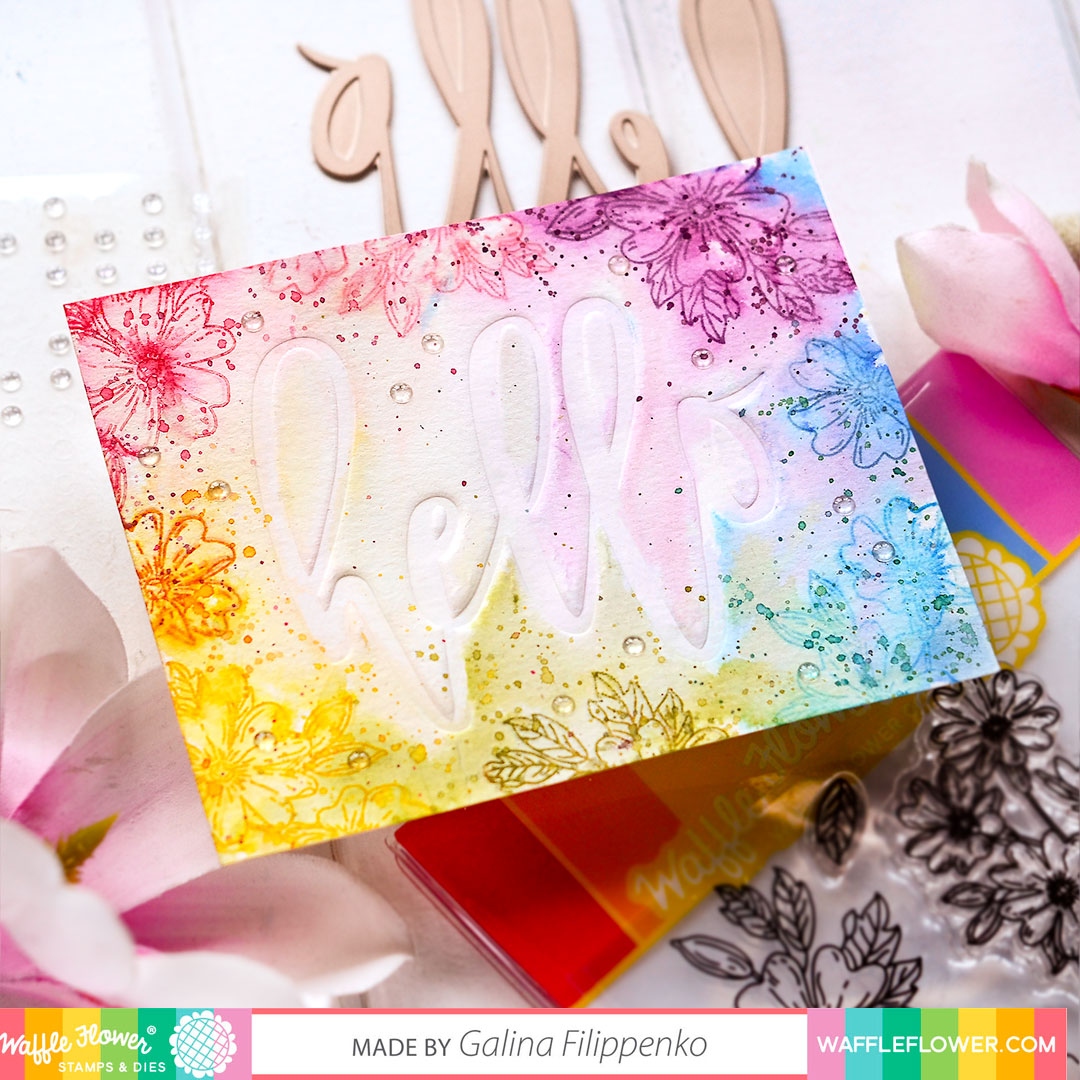 Oversized Hello Foil Plate