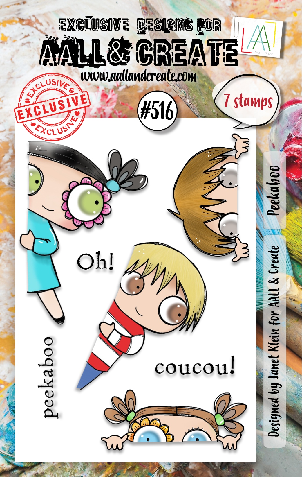 #0516 Peekaboo A7 Clear Stamp Set