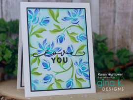 Flowering Vine Stencil