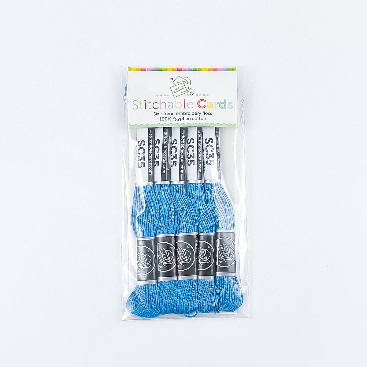 SC35 Embroidery Floss - Soft Denim Blue 5/pk