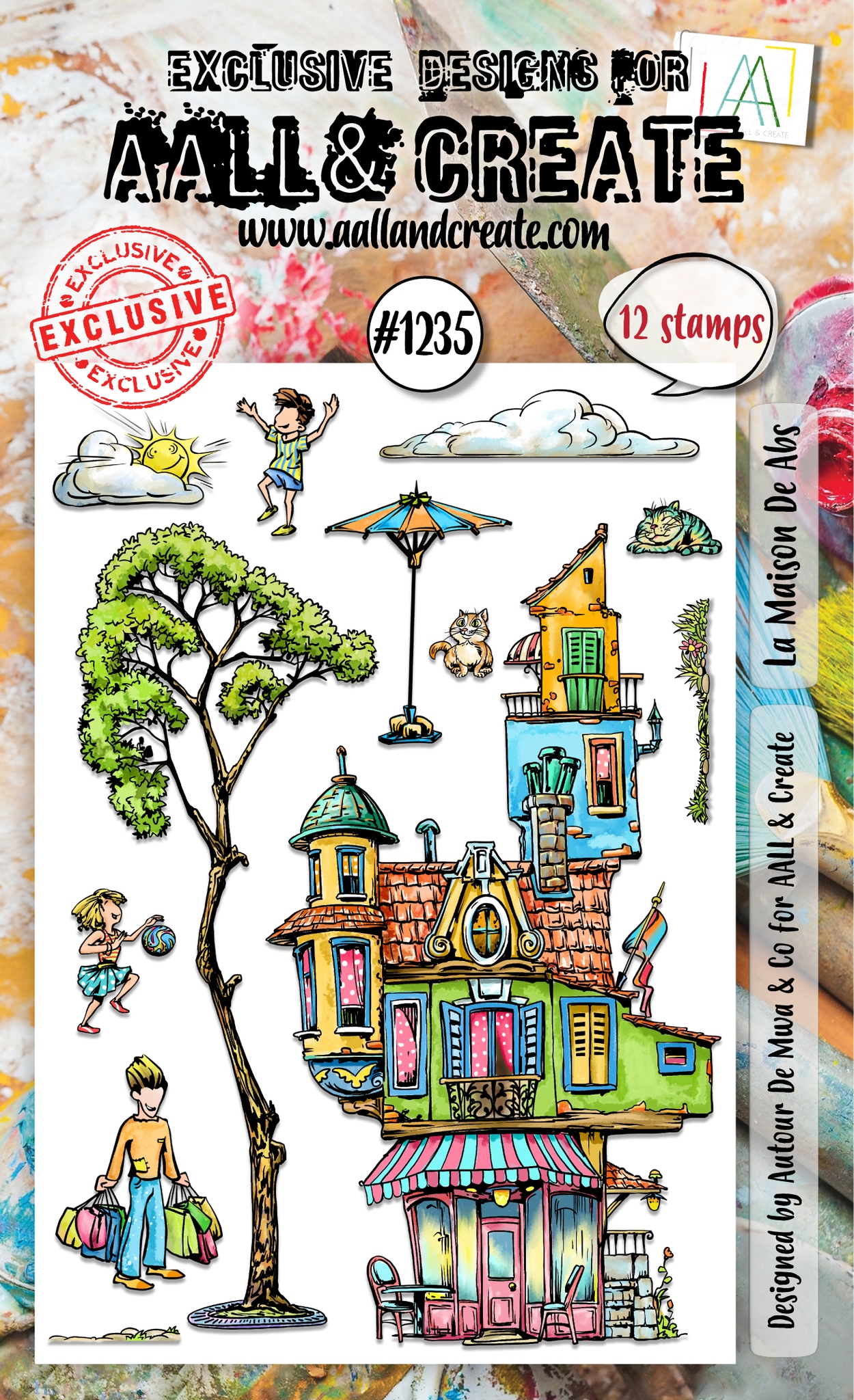 #1235 La Maison De Abs A6 Stamp Set