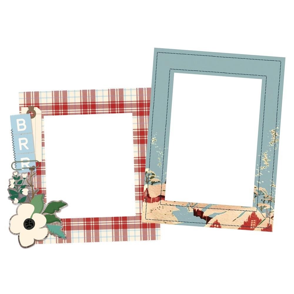 Flannel Season Chipboard Frames