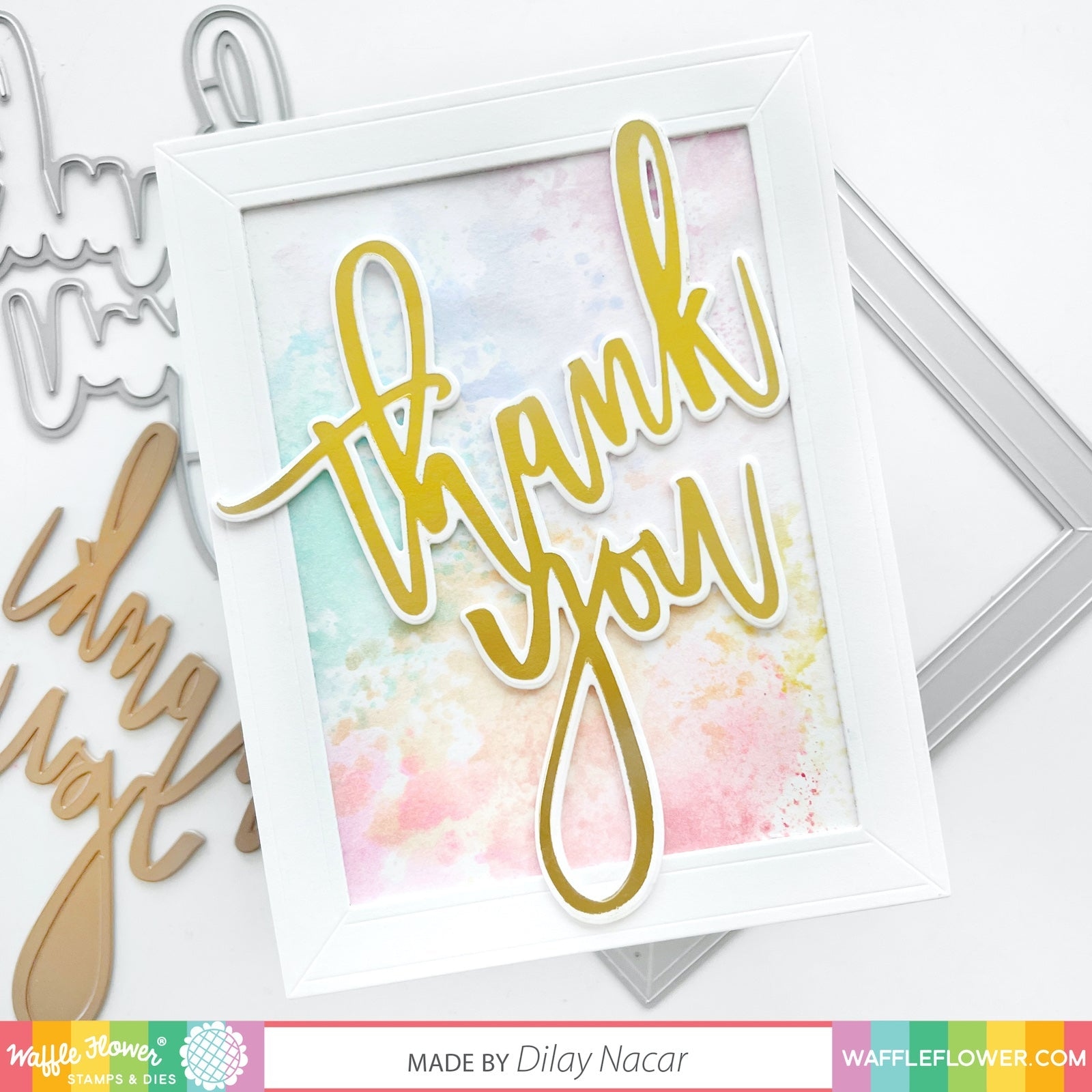 Oversized Thank You Foil Plate