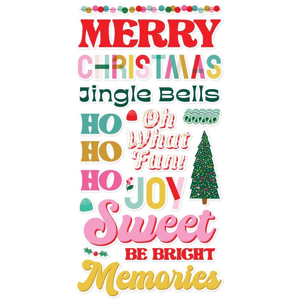 Hard Candy Christmas Foam Stickers