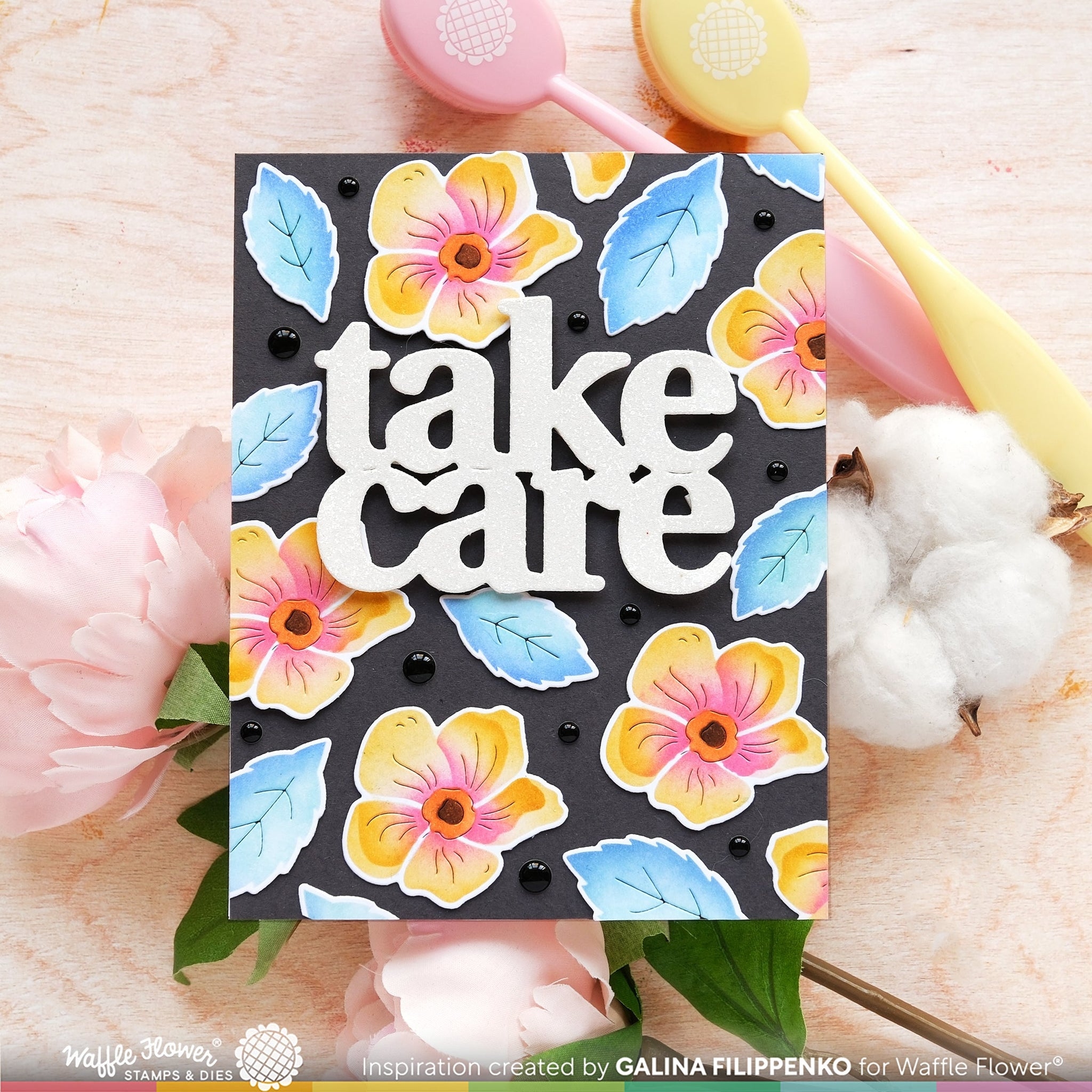 Oversized Take Care Print Die