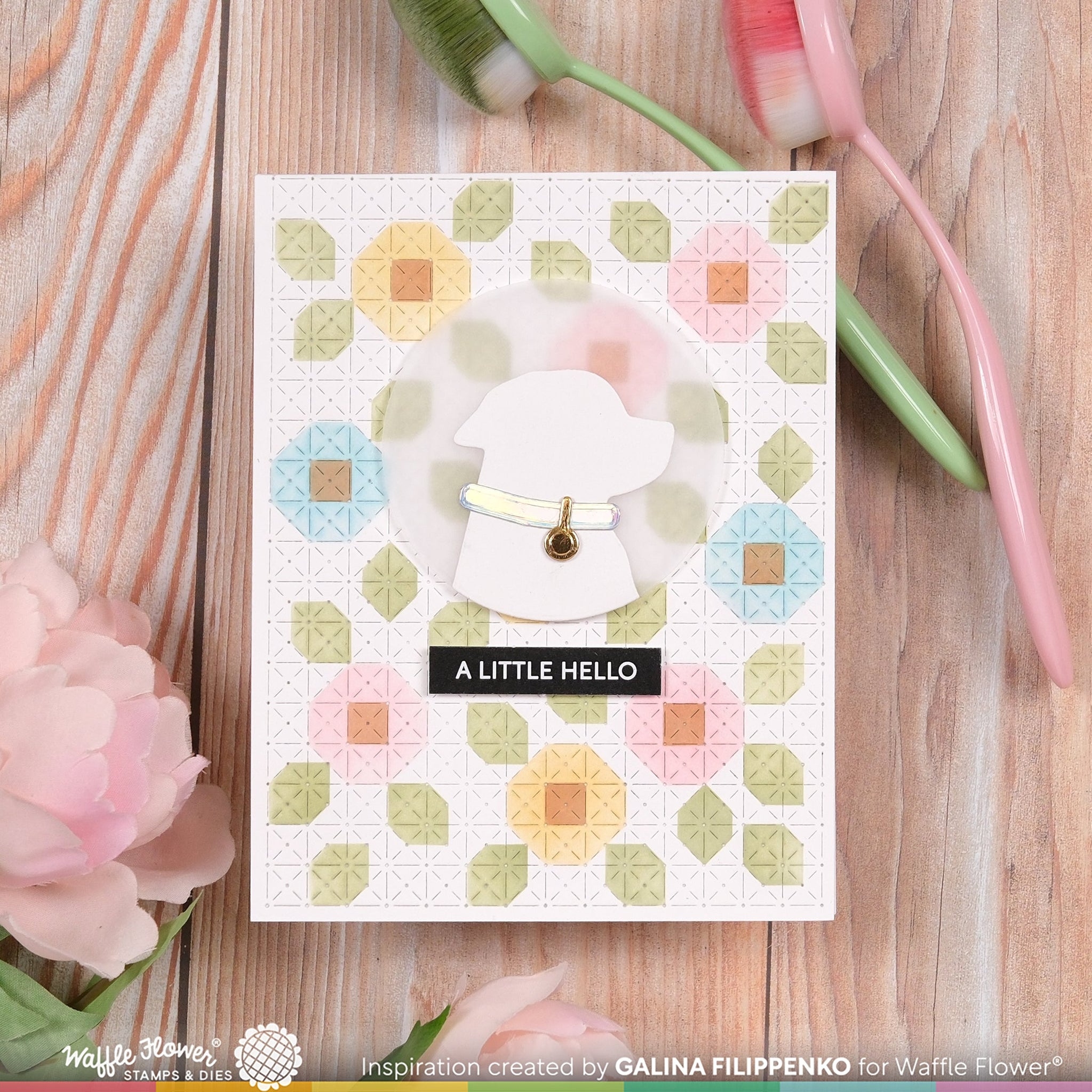 Quilted Floral Stencil