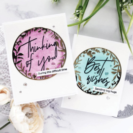 Clear Stamp Set 6"X8" Scripted Bold Sentiments 1