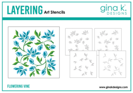 Flowering Vine Stencil