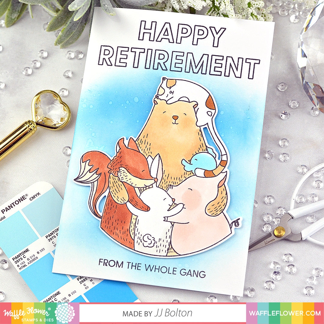 Happy Retirement Duo Matching Die