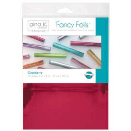 Cranberry Fancy Foils 6" x 8"