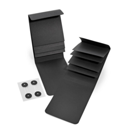 Create-An-Album Waterfall Enclosure Set 4"X6" Black