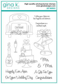 Just Married Stamps