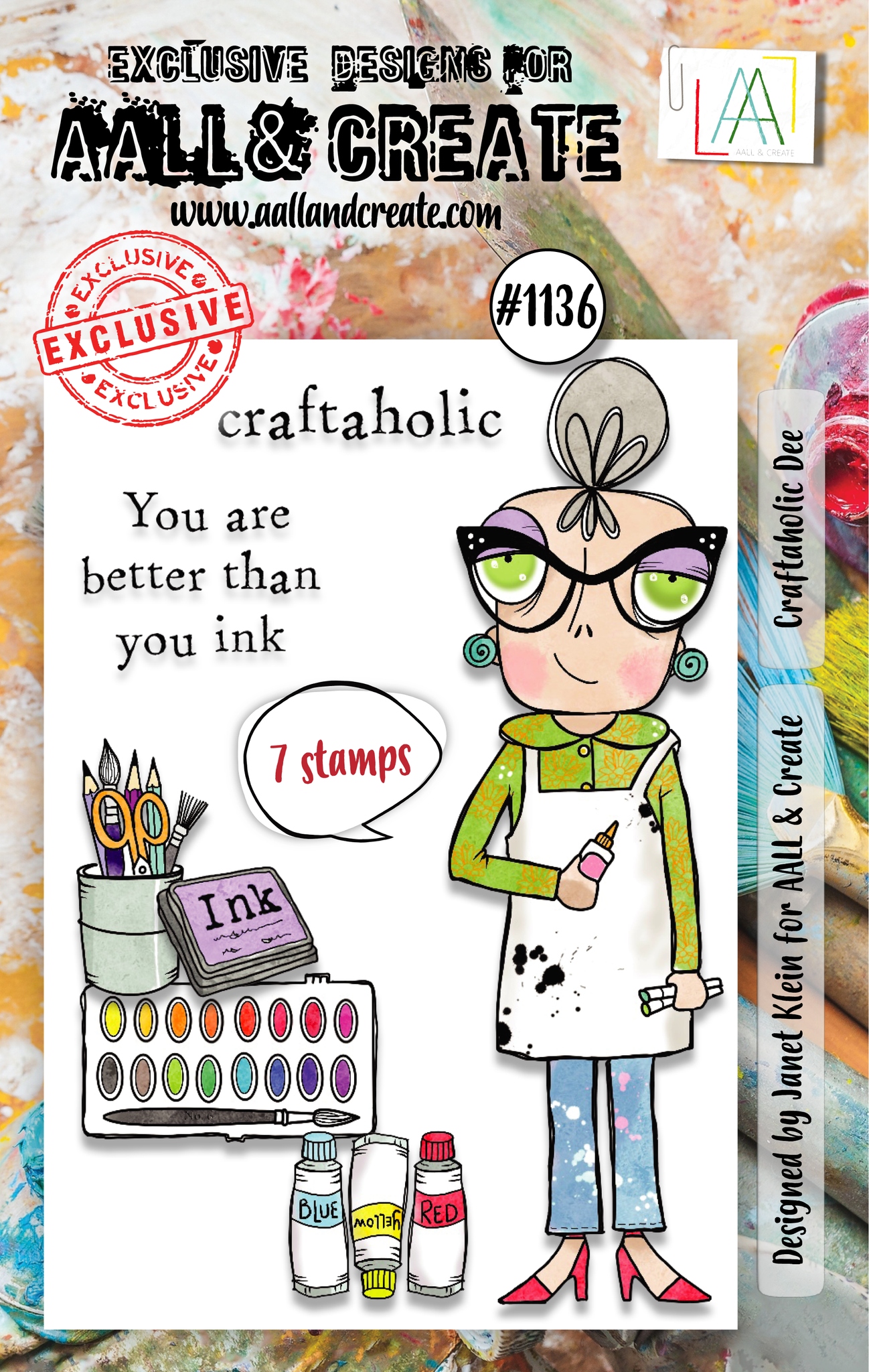 #1136 Craftaholic Dee A7 Stamp Set