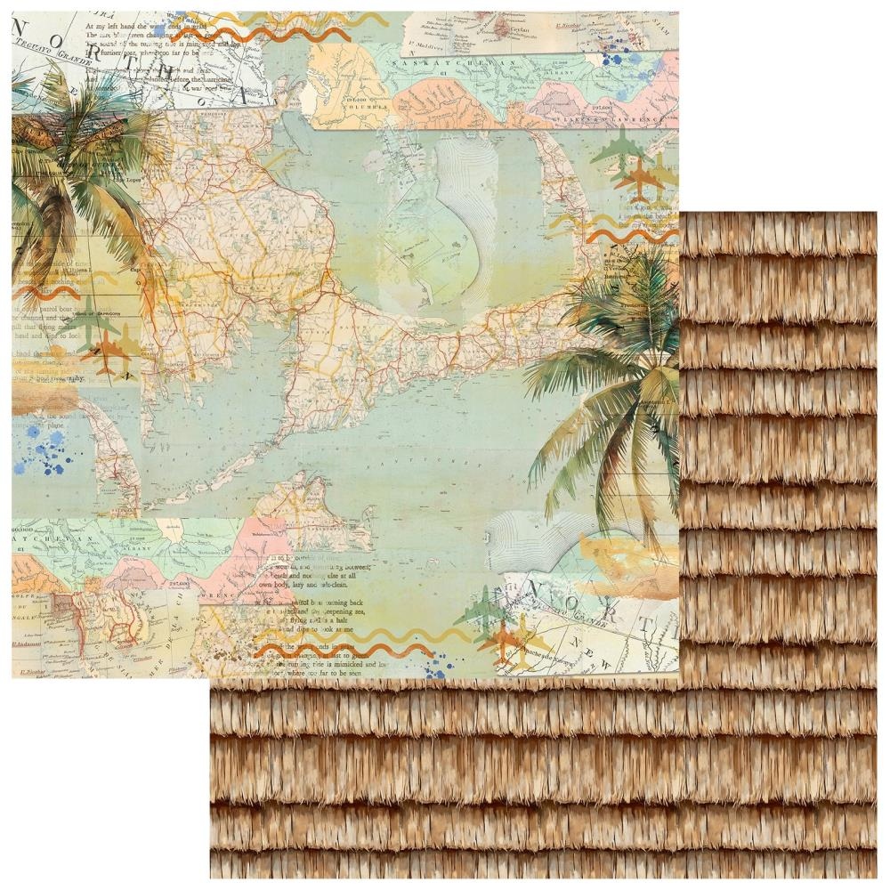 Beach Vibes Saltwater Cardstock 12"X12"