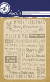Christmas Sentiments Background Embossing Folder