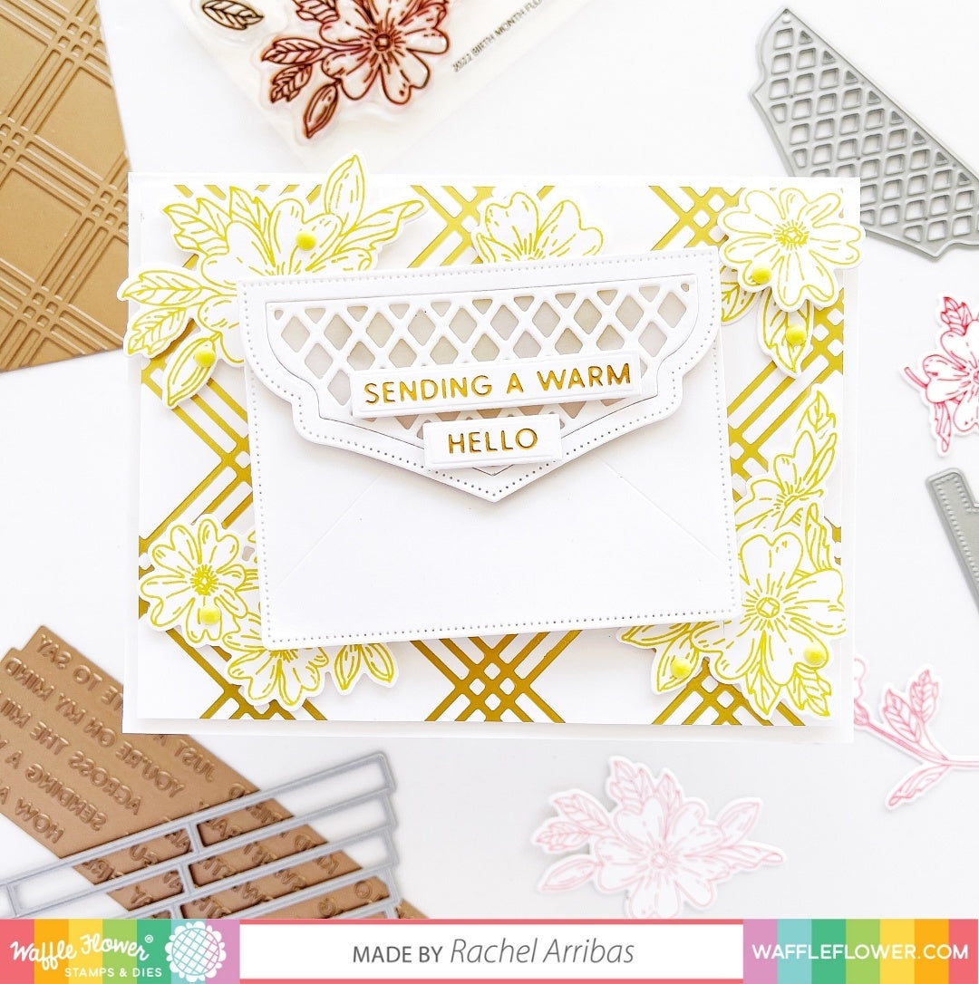 Triple Line Diamond Foil Plate