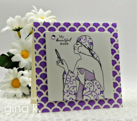Mermaid Scales Stencil
