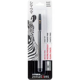 Zensations Fine Tip Brush Pen Black