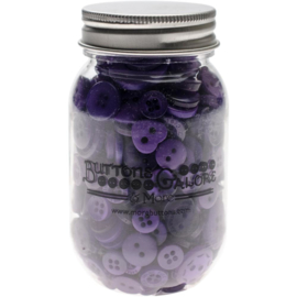 Button Mason Jars Ultra Violet