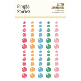 Sunny Days Glitter Enamel Dots