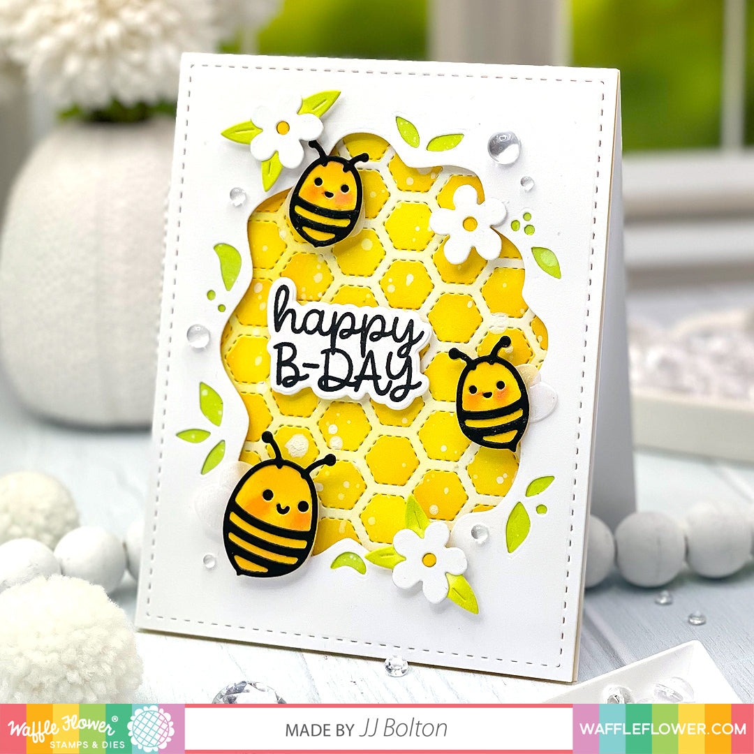 Happy Bee Day Matching Die