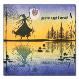 LAV522 Brave and Loved Stamp