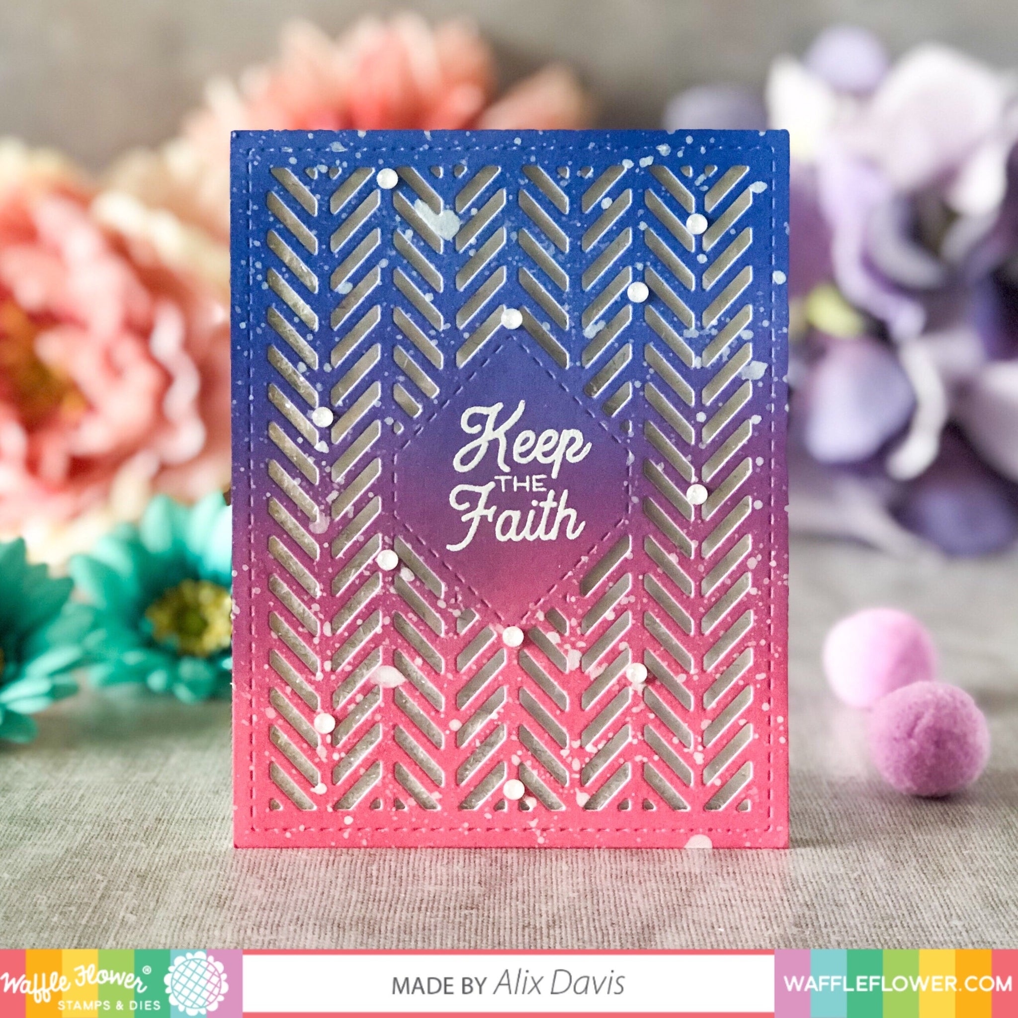 Herringbone Sentiments Stamp Set