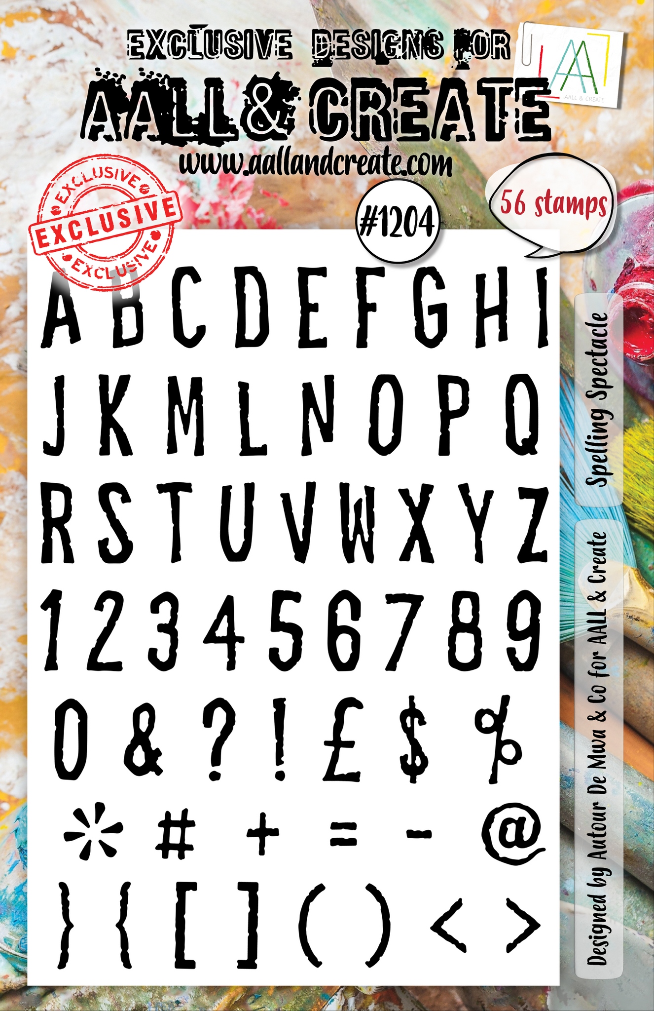 #1204 Spelling Spectacle A5 Stamp Set