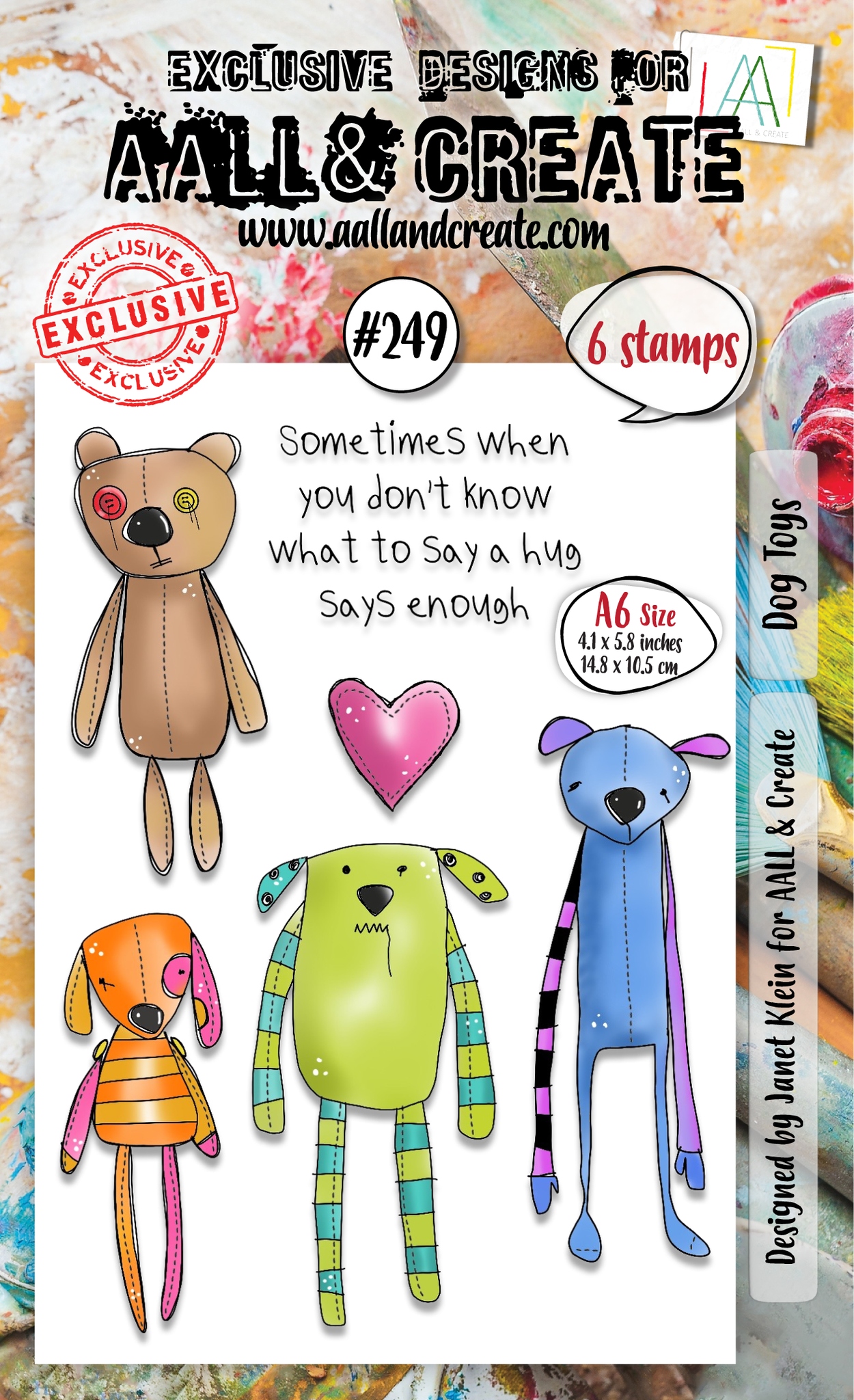 #0249 Dog Toys A6 Clear Stamp Set