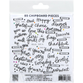 Curiosities In Willow Grove Chipboard Set Bits