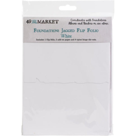 Foundations Jagged Flip Folio White