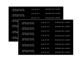 Happy Holidays Sentiment Sheets