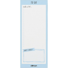 Sky Blue Magnetic To Do List