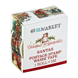 Christmas Spectacular 2023 Postage Washi Santa Washi Tape Roll