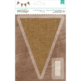 Burlap Pennants