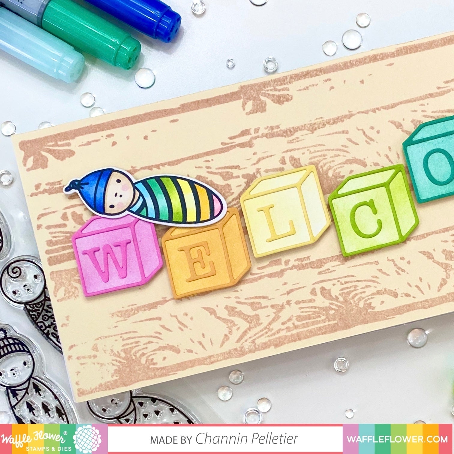 Layering Woodgrain Stamp Set