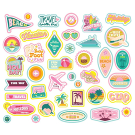 Just Beachy Bits & Pieces Die-Cuts sticker