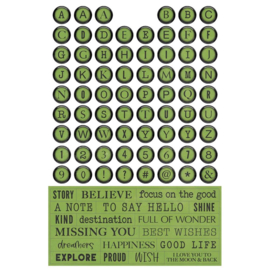 Color Palette Letters & Labels