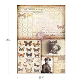 Southhampton Butterflies A3 Decoupage 11.7"x16.5"