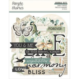 Vintage Timeless Harmony Journal Bits & Pieces Die Cuts