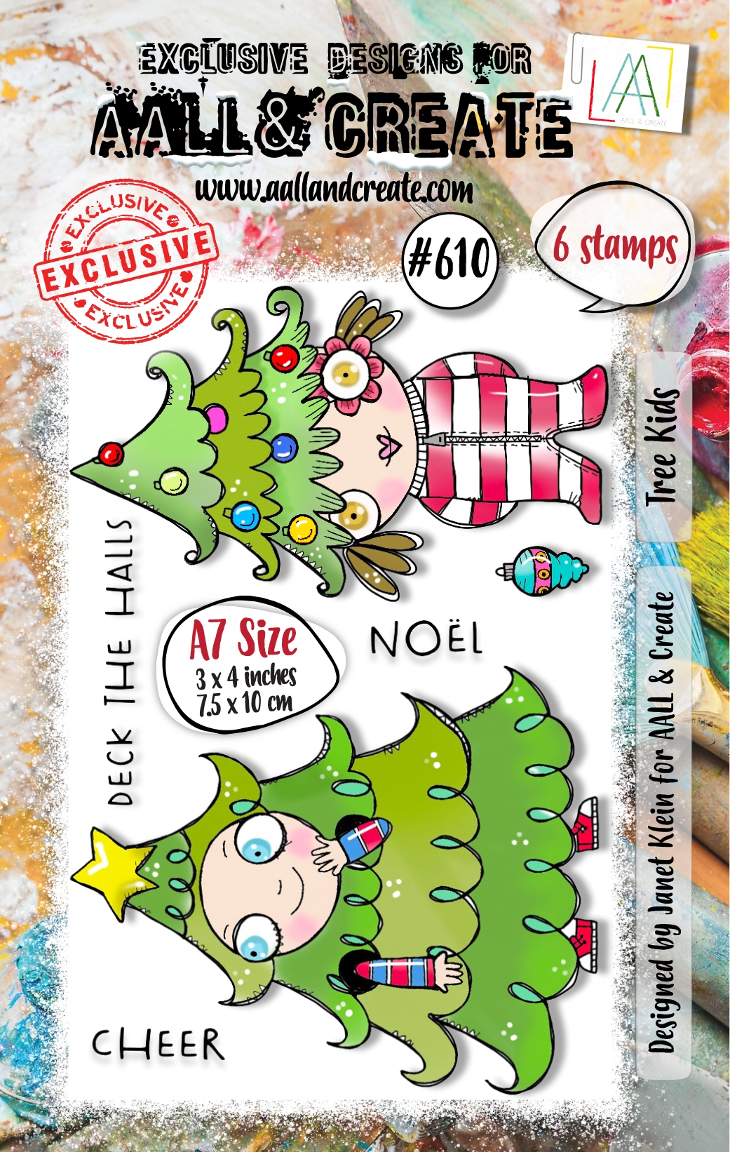 #0610 Tree Kids A7 Clear Stamp Set