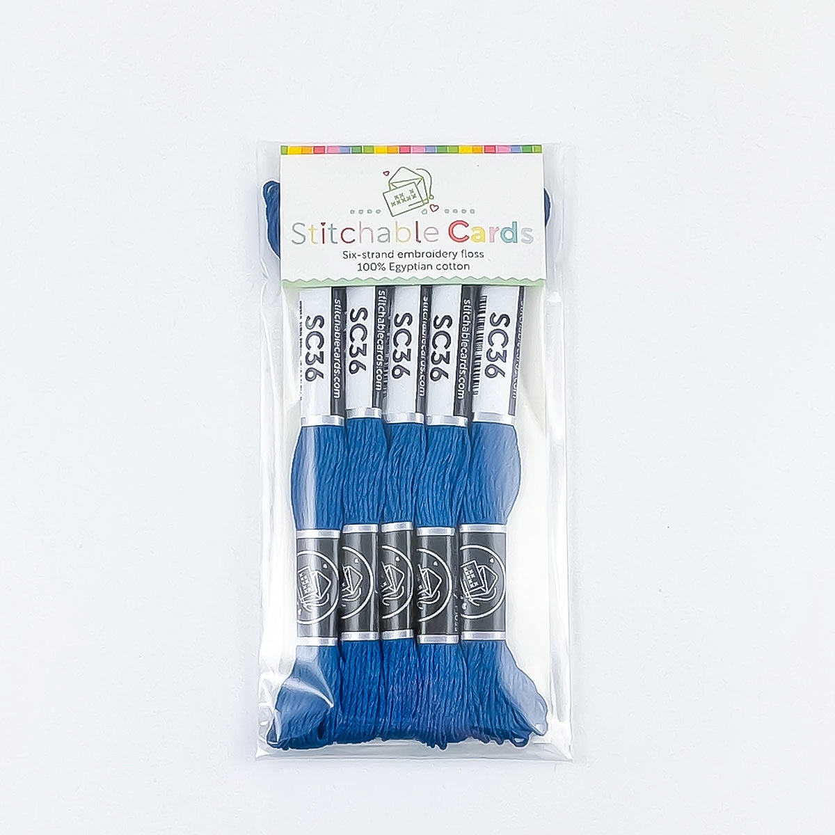 SC36 Embroidery Floss - Dark Blue 5/pk