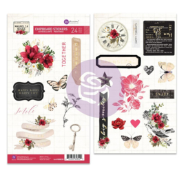 Magnolia Rouge Chipboard Stickers