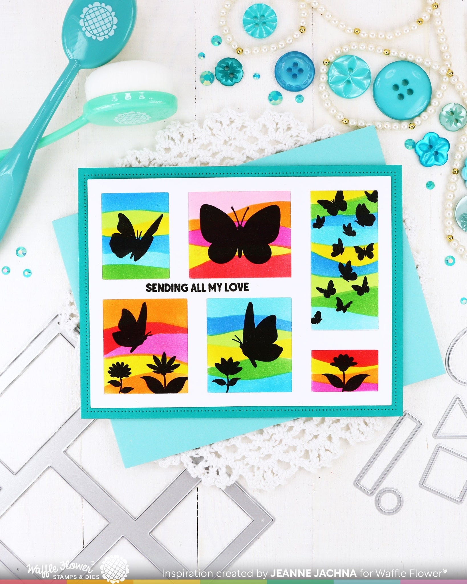 Postage Collage Wild Butterflies Stamp Set